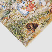 Peter het konijn tissuepapier (Detail)