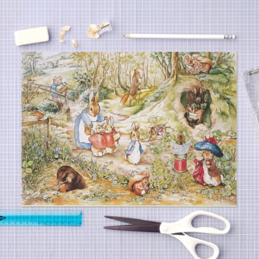 Peter het konijn tissuepapier (Craft)