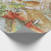 Peter het konijn tuimelt in tuinhuisje cadeaupapier (Hoek)