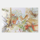 Peter het konijn tuimelt in tuinhuisje inpakpapier vel (Voorkant 2)