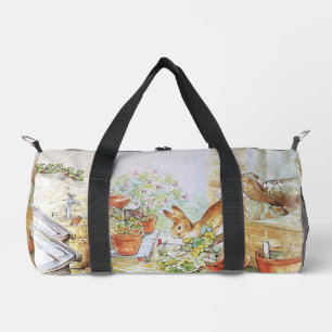 Peter het konijn tuimelt in tuinhuisje plunjezak