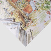 Peter het konijn tuimelt in tuinhuisje tissuepapier (Detail)