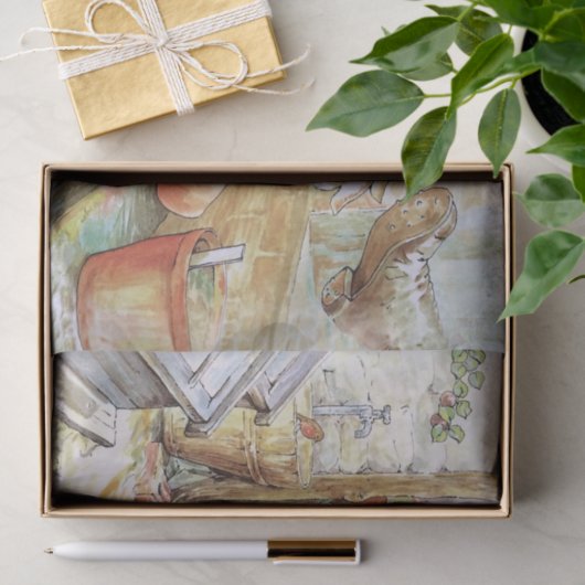 Peter het konijn tuimelt in tuinhuisje tissuepapier (Geschenk)