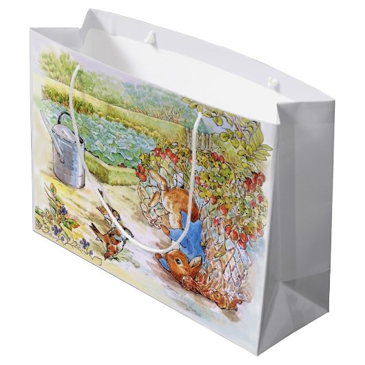 Peter het konijn tuimelt in Vegie Patch Groot Cadeauzakje (Achterkant Gekanteld)