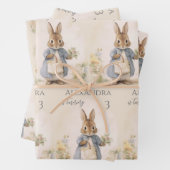 Peter het Konijn Verjaardagsfeest Inpakpapier Vel (In situ)