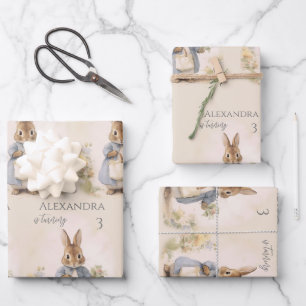 Peter het Konijn Verjaardagsfeest Inpakpapier Vel