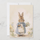 Peter het Konijn Verjaardagsfeest Kaart (Achterkant)