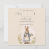 Peter het Konijn Verjaardagsfeest Kaart (Voorkant)