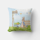 Peter het Konijn Verjaardagstuinfeest Kussen (Voorkant)