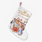Peter het konijn Vrolijke kerstboom Kleine Kerstsok (Voorkant (Hangend))