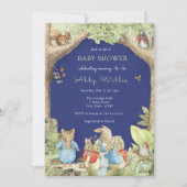 Peter het Konijnenbos Vrienden Baby shower Kaart (Voorkant)