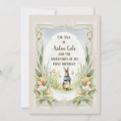 Peter het konijntje in de tuin kaart (Voorkant)