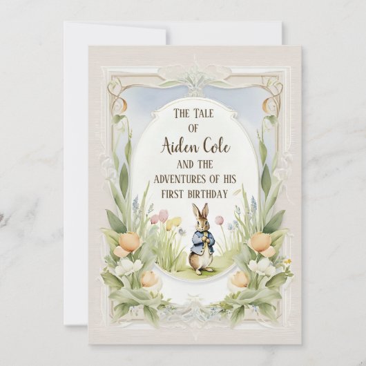 Peter het konijntje in de tuin kaart (Voorkant)