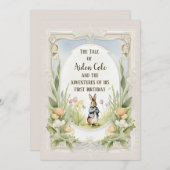 Peter het konijntje in de tuin kaart (Voorkant / Achterkant)