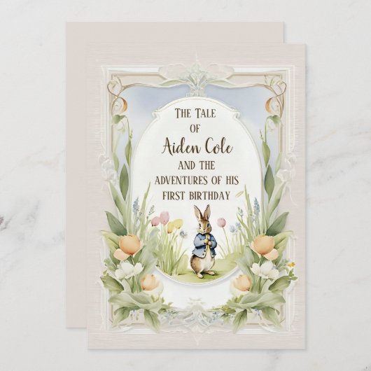 Peter het konijntje in de tuin kaart (Voorkant / Achterkant)