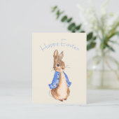 Peter het paashaas konijn briefkaart (Staand voorkant)