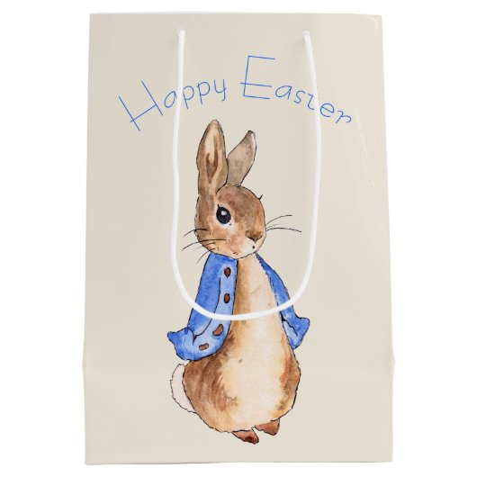 Peter het paashaas konijn medium cadeauzakje (Achterkant)