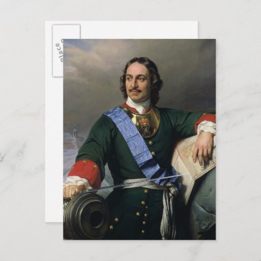 Peter I de Grote 1838 Briefkaart (Voorkant / Achterkant)