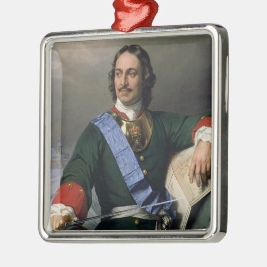 Peter I de Grote 1838 Metalen Ornament (Links)