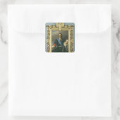 Peter I de Grote 1838 Vierkante Sticker (Tas)