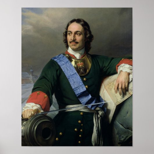 Peter I de Grote - Paul Delaroche Poster (Voorkant)