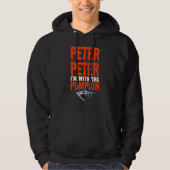 Peter I'm with the Pumpkin Halloween Costume Coupl Hoodie (Voorkant)