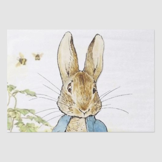 "Peter in the Lettuce Patch" van Beatrix Potter Tissuepapier (Voorkant)