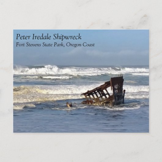 Peter Iredale Shipwreck, kust van Oregon Briefkaart (Voorkant)