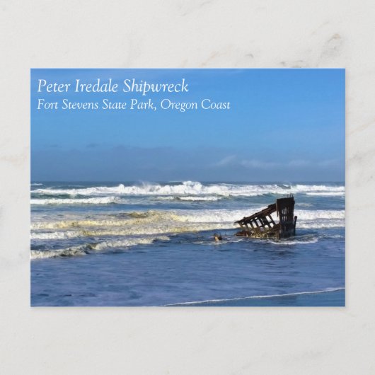 Peter Iredale Shipwreck, kust van Oregon Briefkaart (Voorkant)