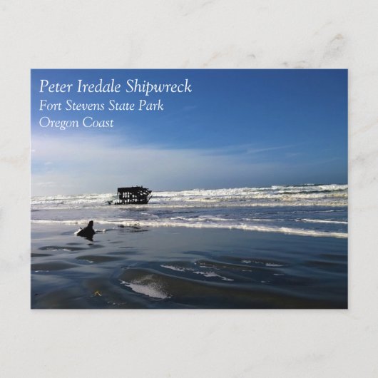 Peter Iredale Shipwreck, kust van Oregon Briefkaart (Voorkant)