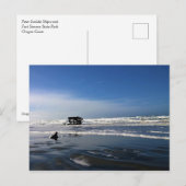 Peter Iredale Shipwreck, kust van Oregon Briefkaart (Voorkant / Achterkant)