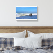 Peter Iredale Shipwreck, kust van Oregon Canvas Afdruk (Insitu (Slaapkamer))