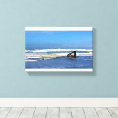 Peter Iredale Shipwreck, kust van Oregon Canvas Afdruk (Insitu (Houten vloer))