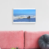 Peter Iredale Shipwreck, kust van Oregon Canvas Afdruk (Insitu (Woonkamer))