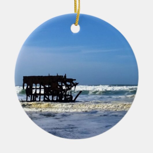 Peter Iredale Shipwreck, kust van Oregon Keramisch Ornament (Voorkant)