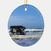 Peter Iredale Shipwreck, kust van Oregon Keramisch Ornament (Links)