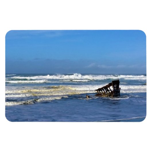 Peter Iredale Shipwreck, kust van Oregon Magneet (Horizontaal)