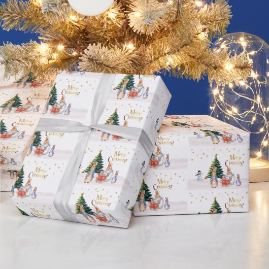 Peter Josephine Bunny Vrolijk Kerstfeest Cadeaupapier (Feestdagen)