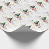 Peter Josephine Bunny Vrolijk Kerstfeest Cadeaupapier (Hoek)