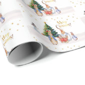 Peter Josephine Bunny Vrolijk Kerstfeest Cadeaupapier (Rol Hoek)