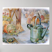 Peter Jumping in een watering kan Poster (Voorkant)
