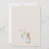 Peter Konijn 1e Verjaardagsfeest Uitnodiging (Achterkant)