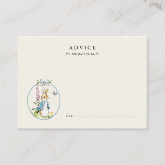  Peter konijn Advies voor baby boy (Voorkant)