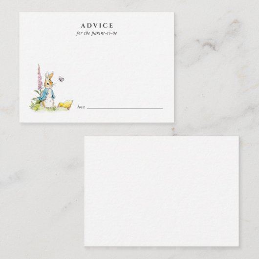 Peter konijn Advies voor de ouder te zijn (Voorkant / Achterkant)