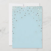 Peter konijn baby boy baby shower kaart (Achterkant)