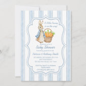 Peter konijn baby boy baby shower kaart (Voorkant)