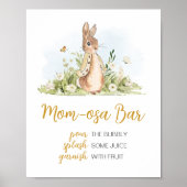 Peter Konijn Baby shower Moeder Osa Bar Poster (Voorkant)