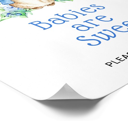 Peter Konijn Baby's zijn Zoet Poster (Hoek)