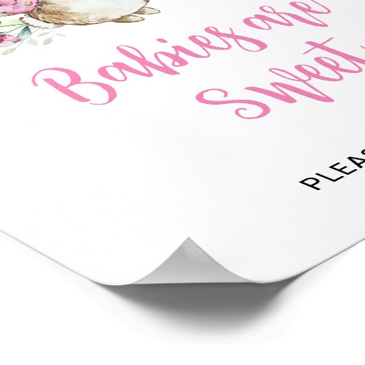 Peter Konijn Baby's zijn Zoet Poster (Hoek)