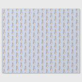 Peter Konijn Beatrix Potter Blauw Kind Cadeaupapier (Vlak)